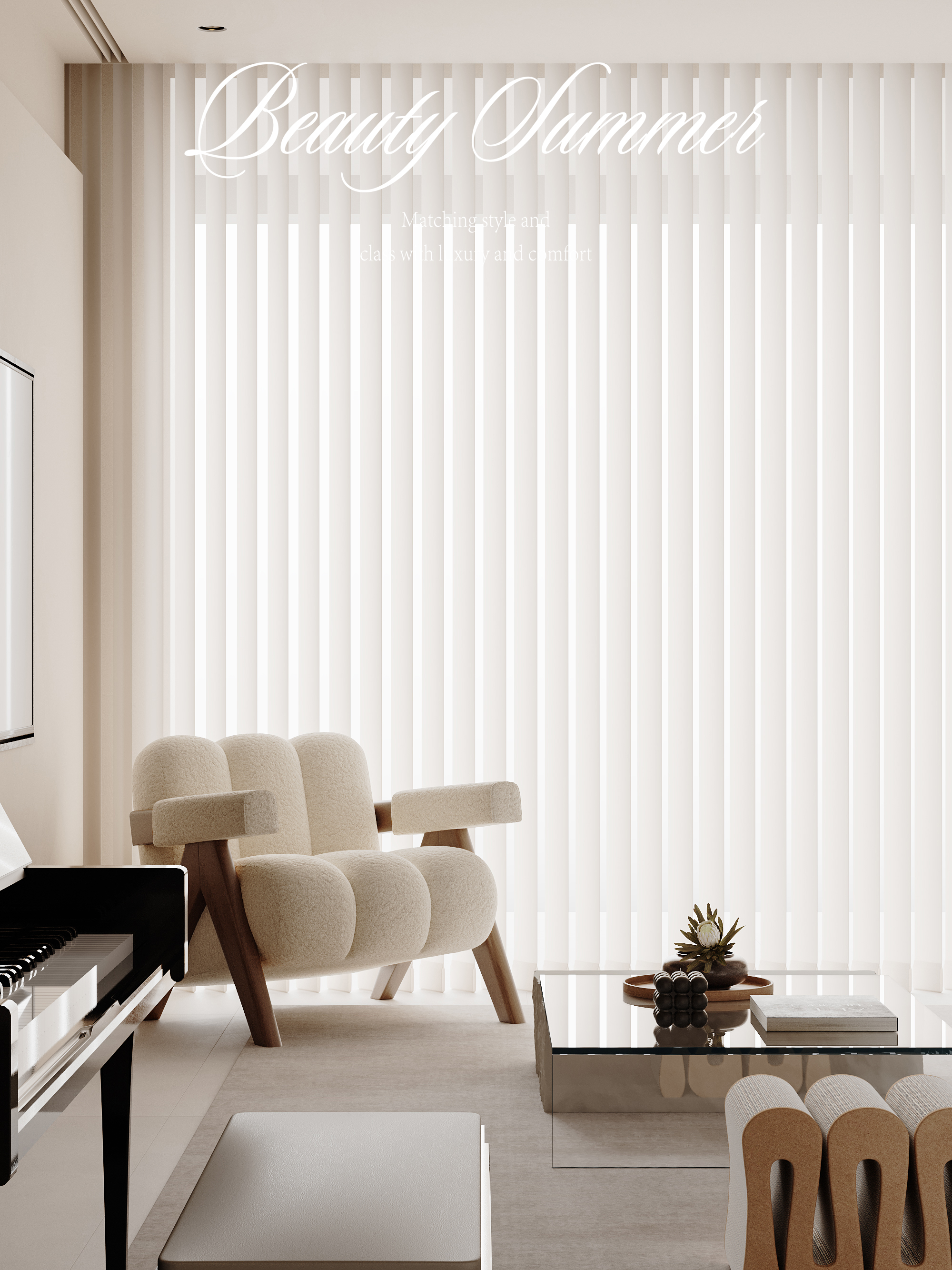 奶油风室内设计案例-14