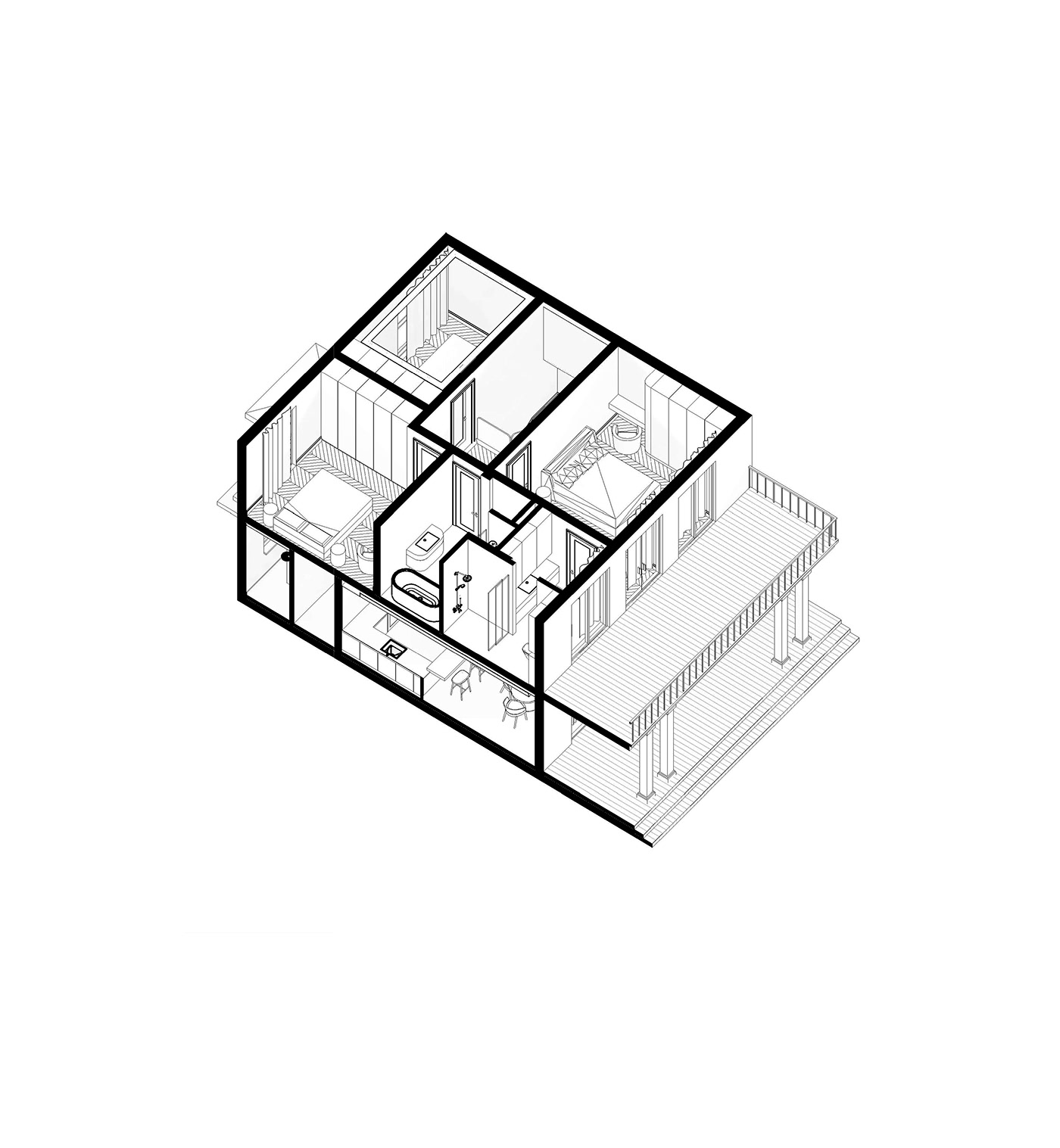 Designing a house in Sochi. Creating of 3d model.-3