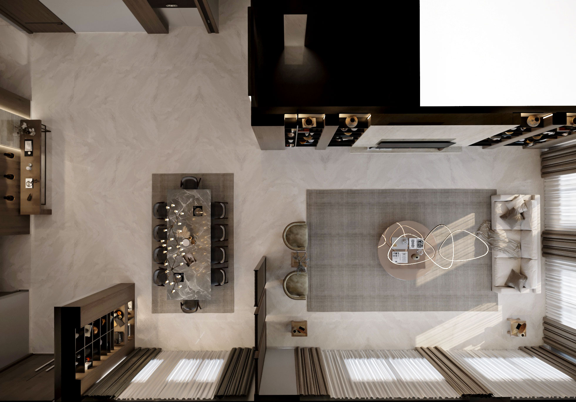 与用餐的侘寂风格一起生活丨Ghanem 设计工作室-15