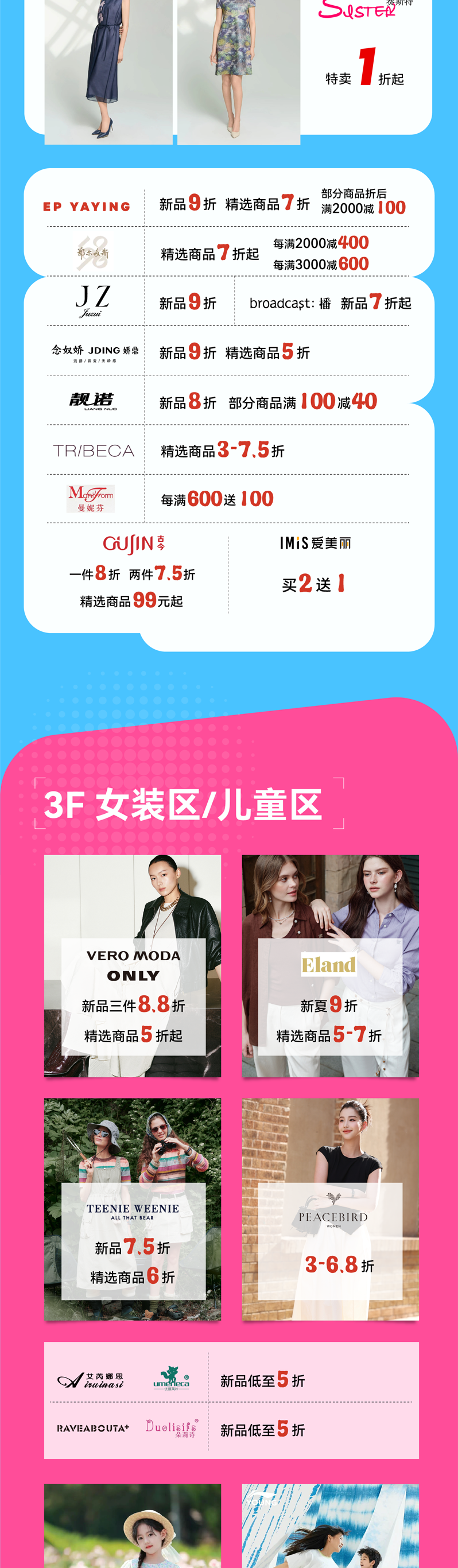 年中庆购物狂欢节丨化妆品折合低至4折起；消费满额抽自行车；黄金至高克减110；赛斯特特卖1折起-7