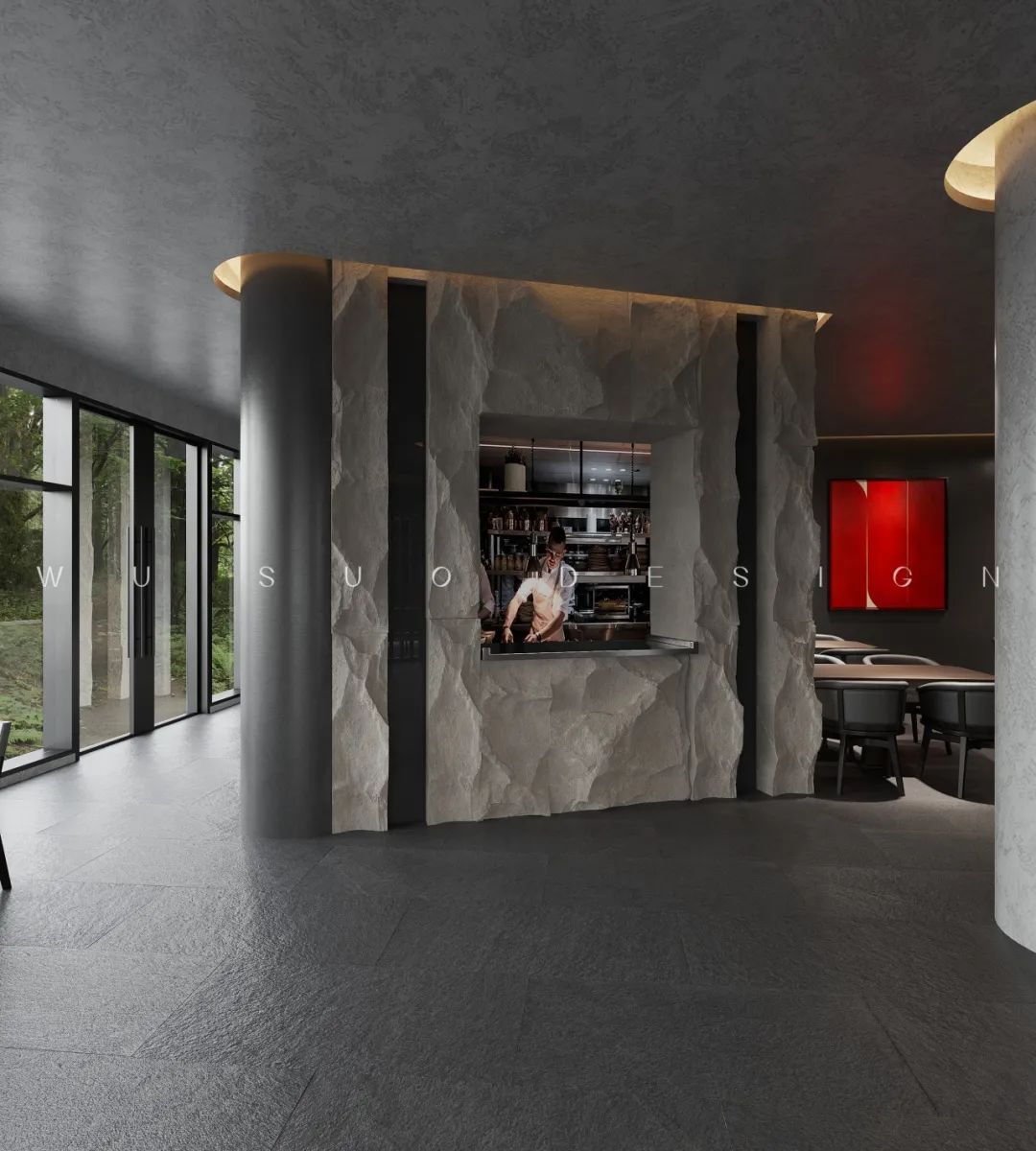 汉中翊榀璟悦餐厅丨中国汉中丨吾索设计-22