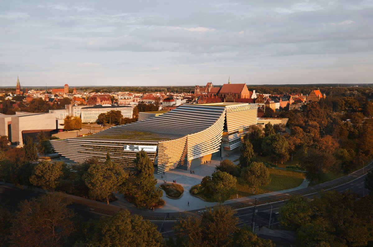 欧洲电影中心 CAMERIMAGE 建筑竞赛设计丨波兰丨Kengo Kuma & Associates-1