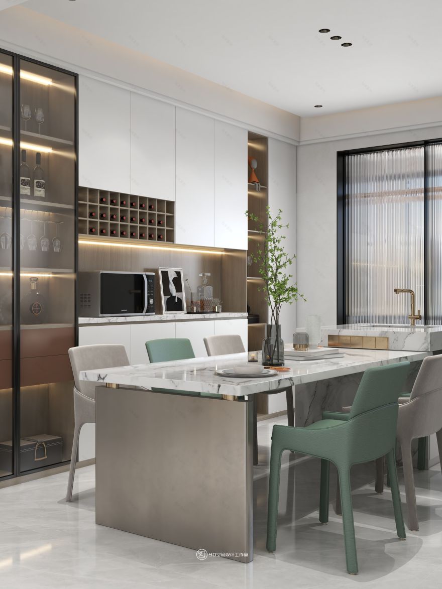 148㎡现代简约空间设计-12