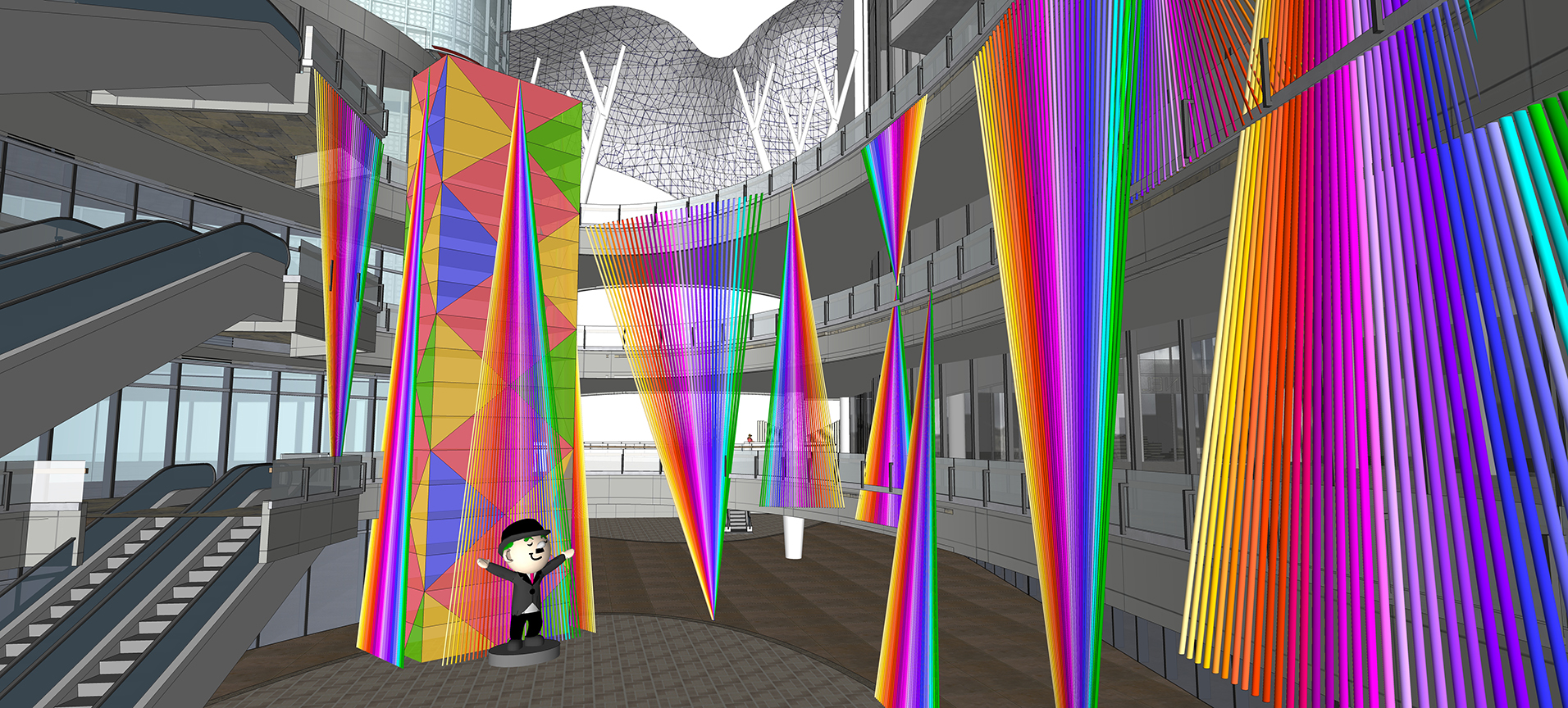 合肥庐西门广场室外商街包装-42