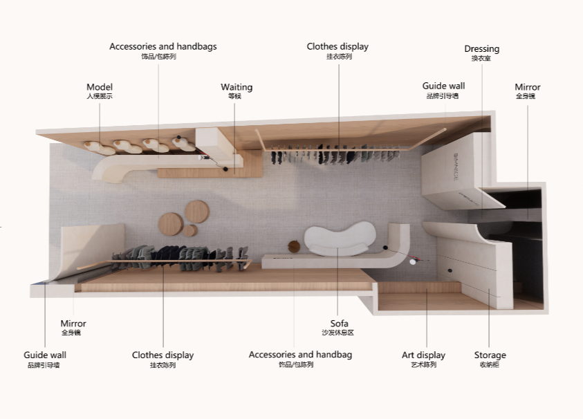 杭州“漂浮”小型服装店丨中国杭州丨Muka Architects-23