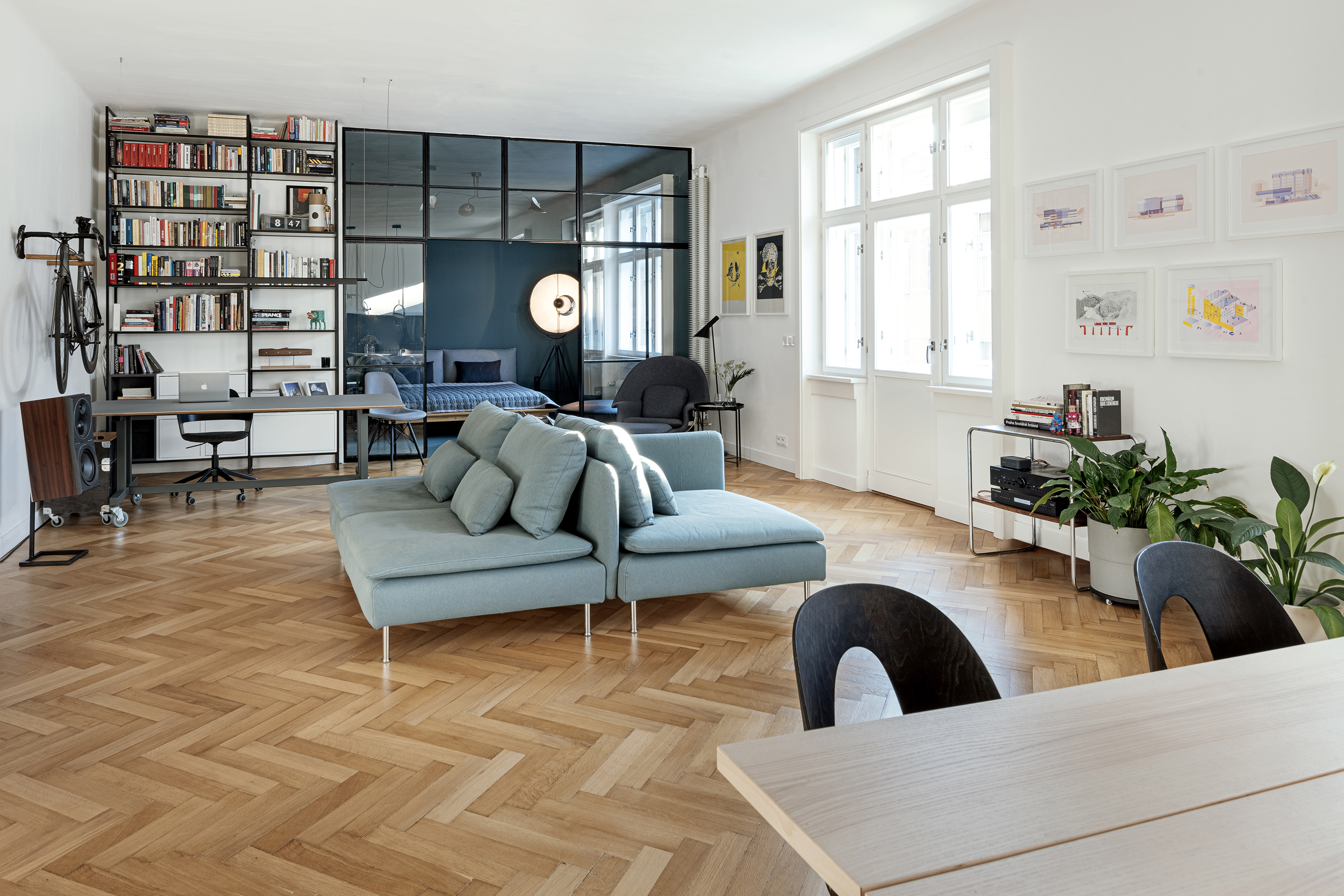 Prague 旧宅工业风大开间设计丨意大利布拉-30