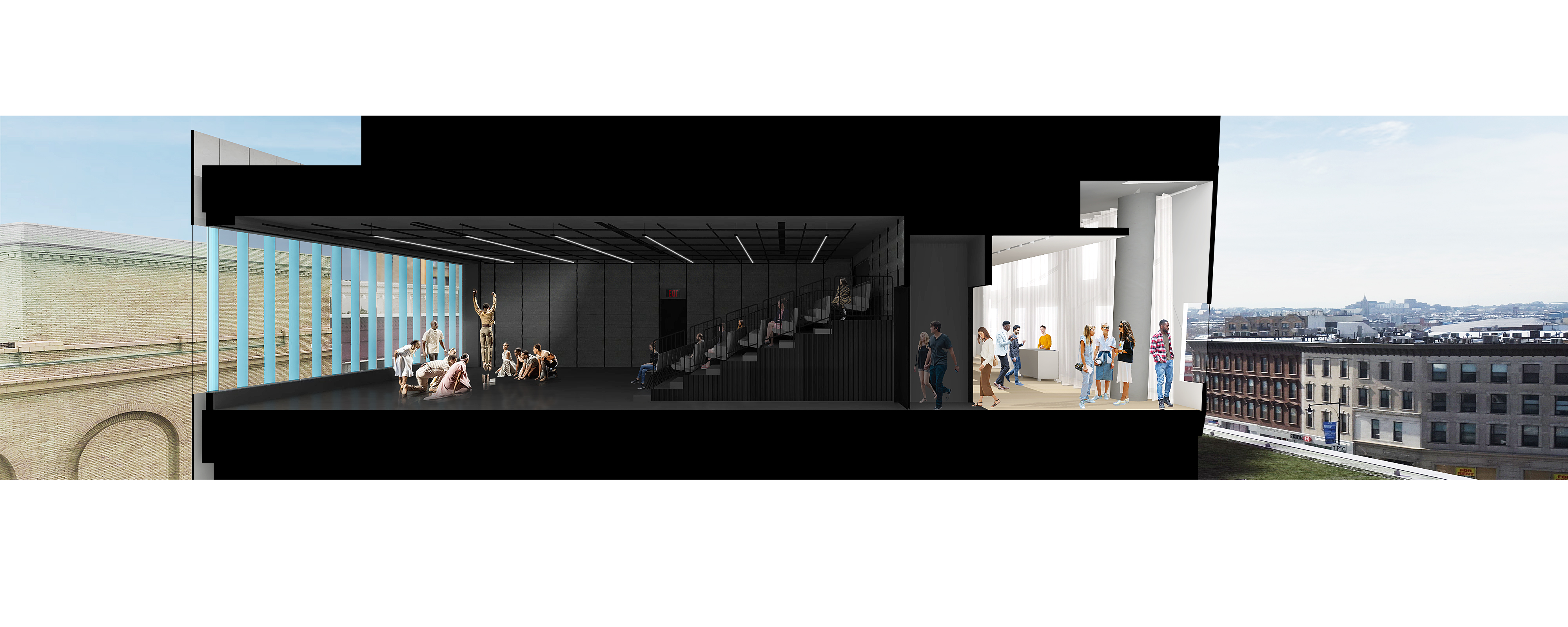 纽约 Downtown Brooklyn 文化中心的灵动空间设计-8