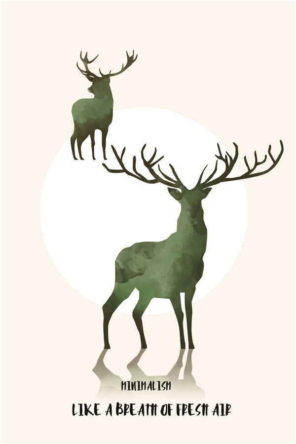 北欧清新卧室书房-7