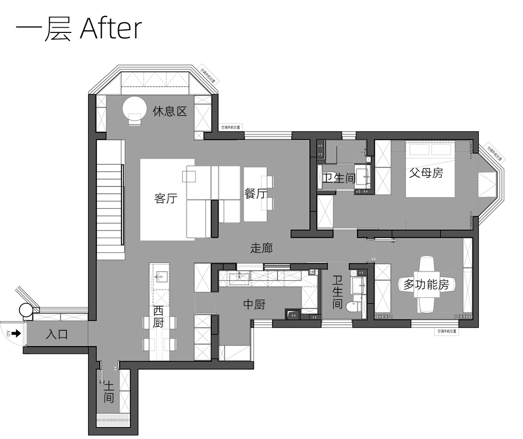上海明泉公寓复式三代同堂住宅设计丨中国上海-9