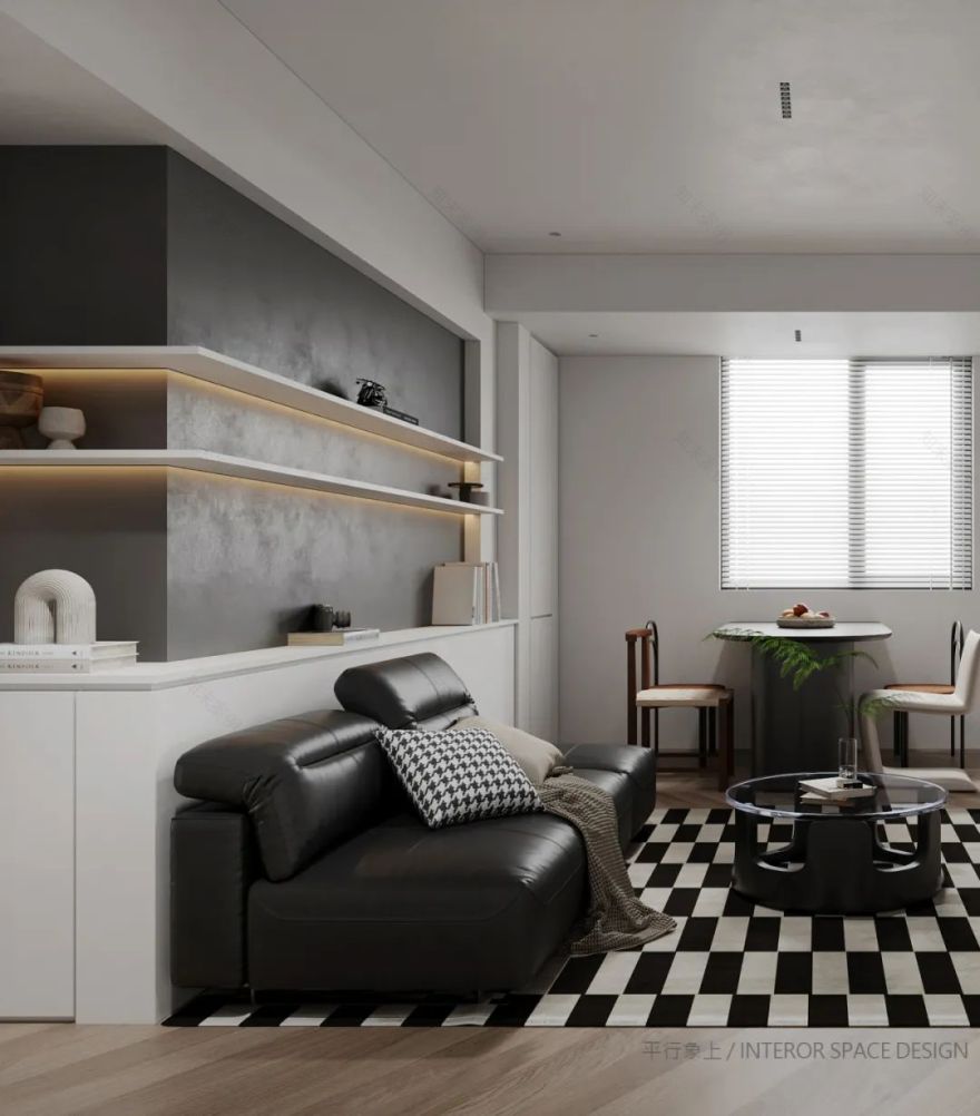 平行象上设计 / 老房改造之:魔力·黑白灰-0