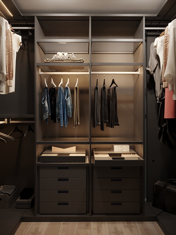 90㎡公寓 高级灰+橘色，百看不厌的组合-15