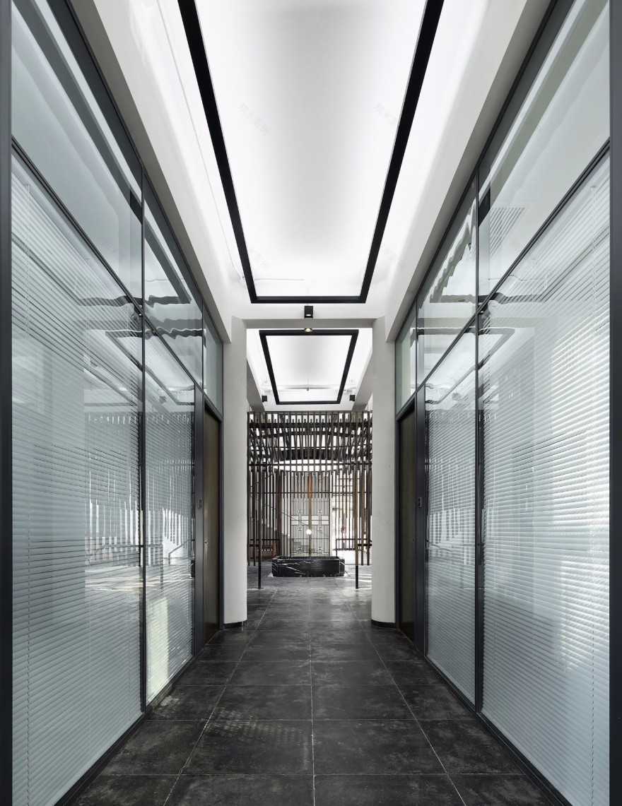 禅智鹤隐·扬州墓园办公空间新中式设计-12