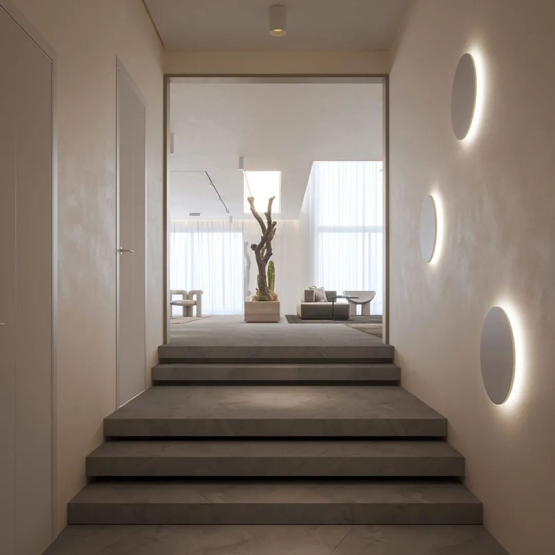 Interiors With Pockets Of Greenery And Modern Staircases-25