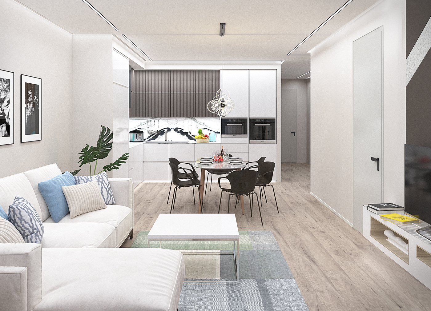 圣彼得堡中心公寓室内设计丨俄罗斯圣彼得堡丨Anna Tsikarishvili-1