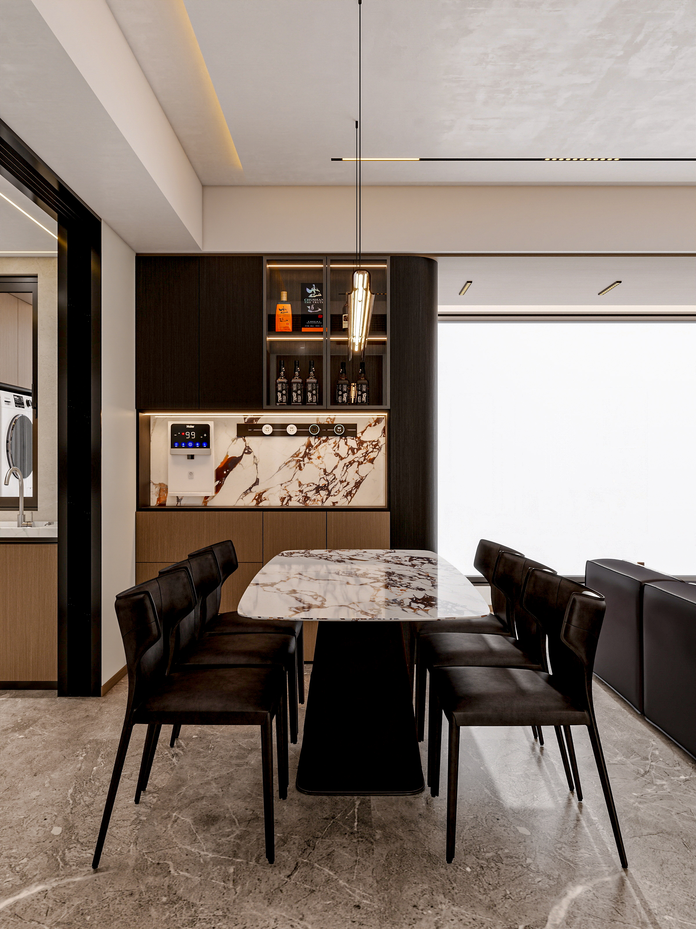 四川成都锦粼湖院二期（118平方意式极简三居室）-19