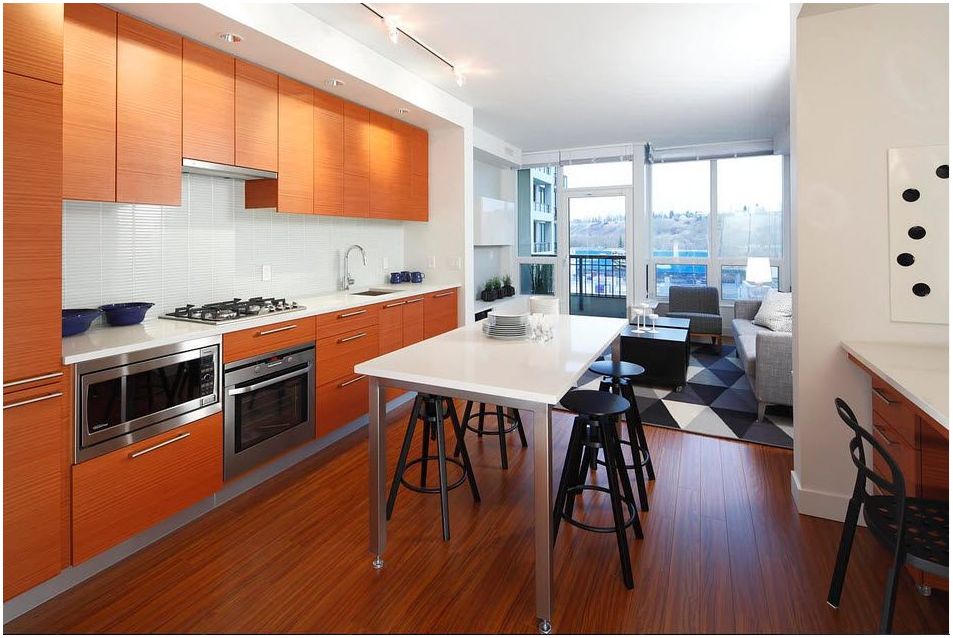 20平米厨房工作室与客厅一体化设计-102