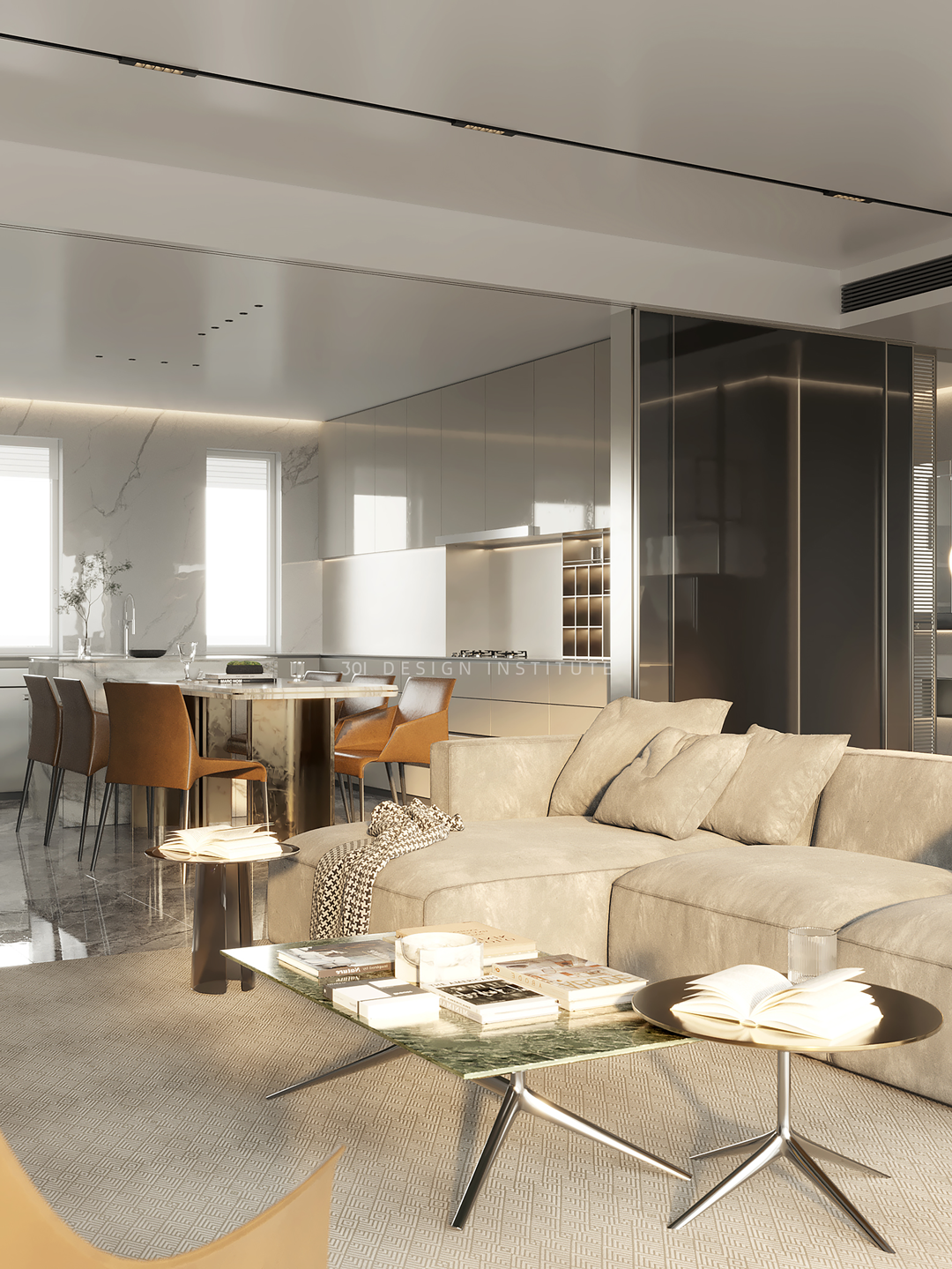 广州富颐华庭意式轻奢极简家居设计丨中国广州丨301 设计研究所-14