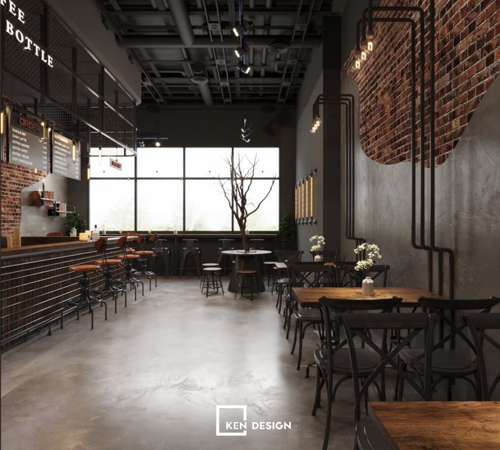 Coffee Bottle咖啡店设计丨KenDesign-26