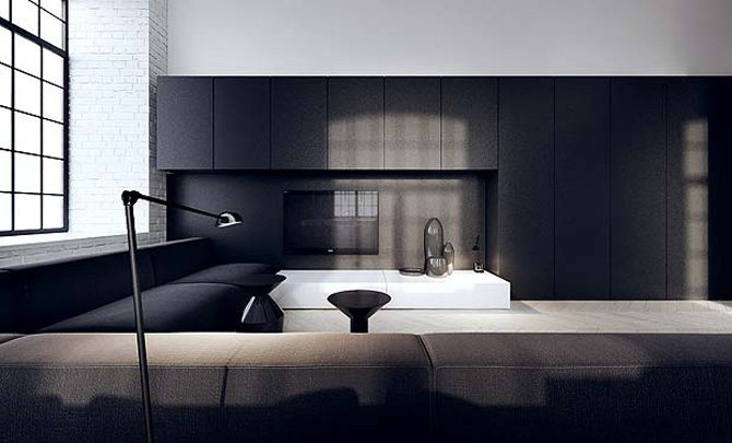 Monochrome Masterpieces  Black and White Interiors.-45