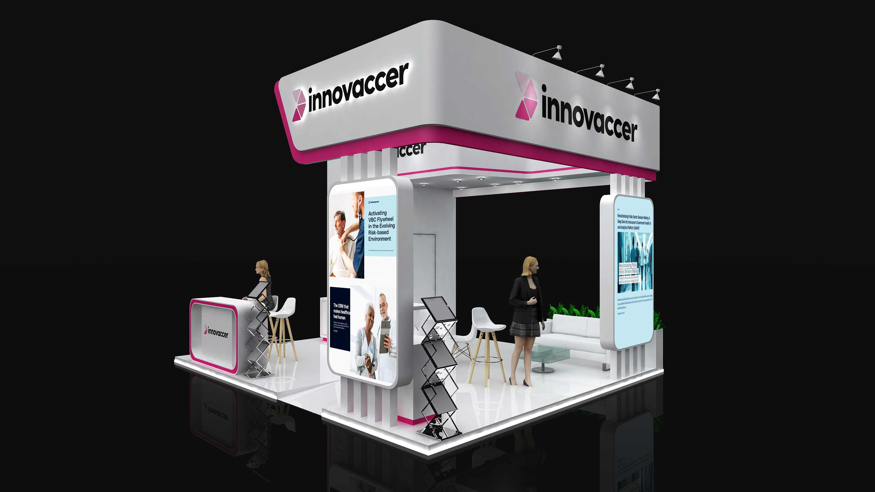 INNOVACCER 6X5M STALL DESIGN IN DUBAI-2