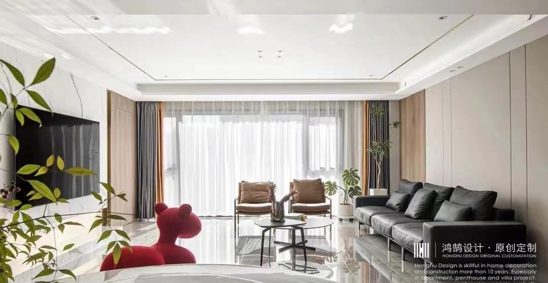 现代轻奢二胎家庭平层设计丨中国芜湖丨芜湖鸿鹄设计-0