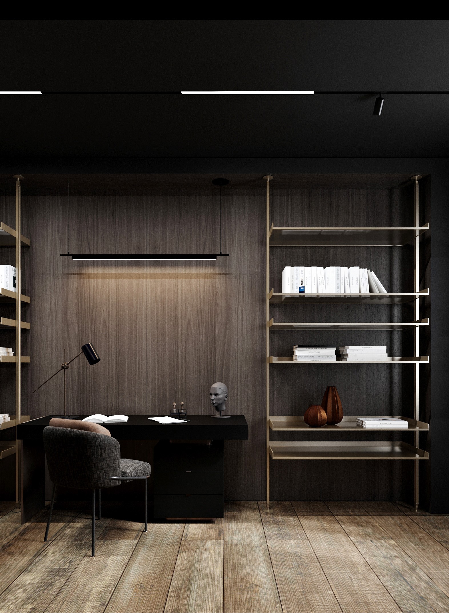 255平，大户型黑色简约系-19