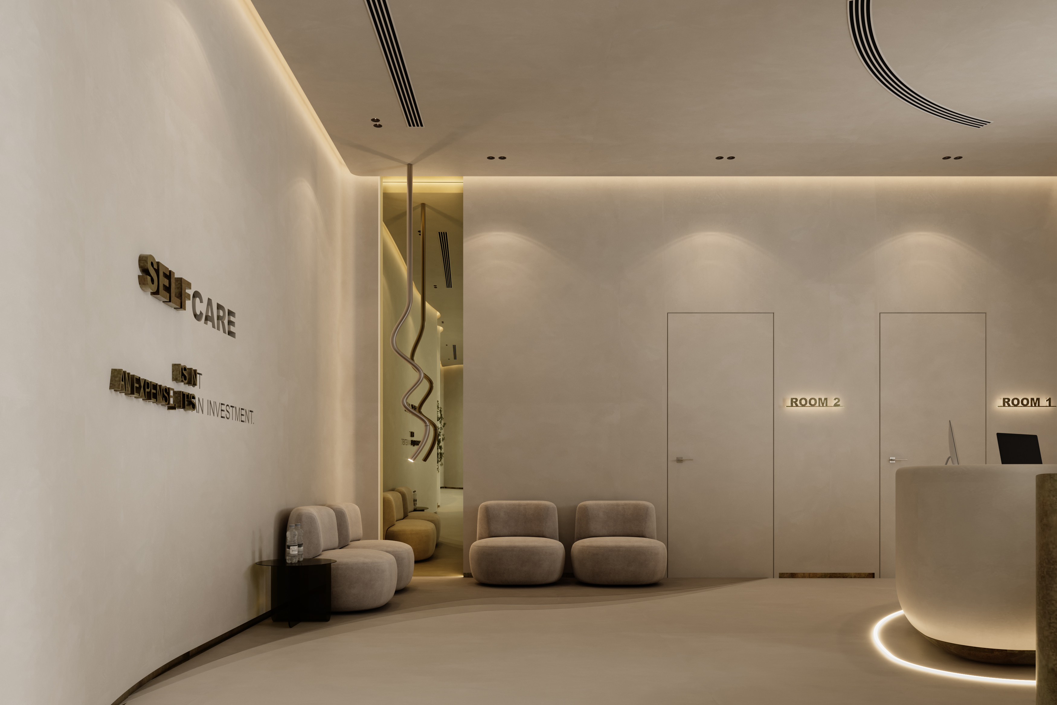 简洁诊所接待处丨阿联酋迪拜丨Doaa Ashraf-14