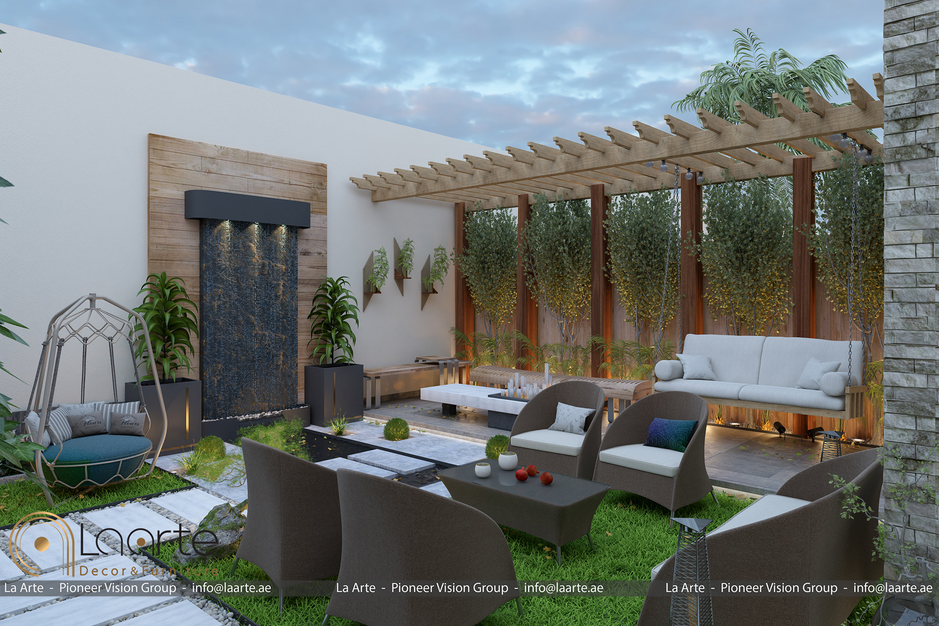 Backyard Garden（新首都）别墅后院花园丨埃及丨laarte.ae-16