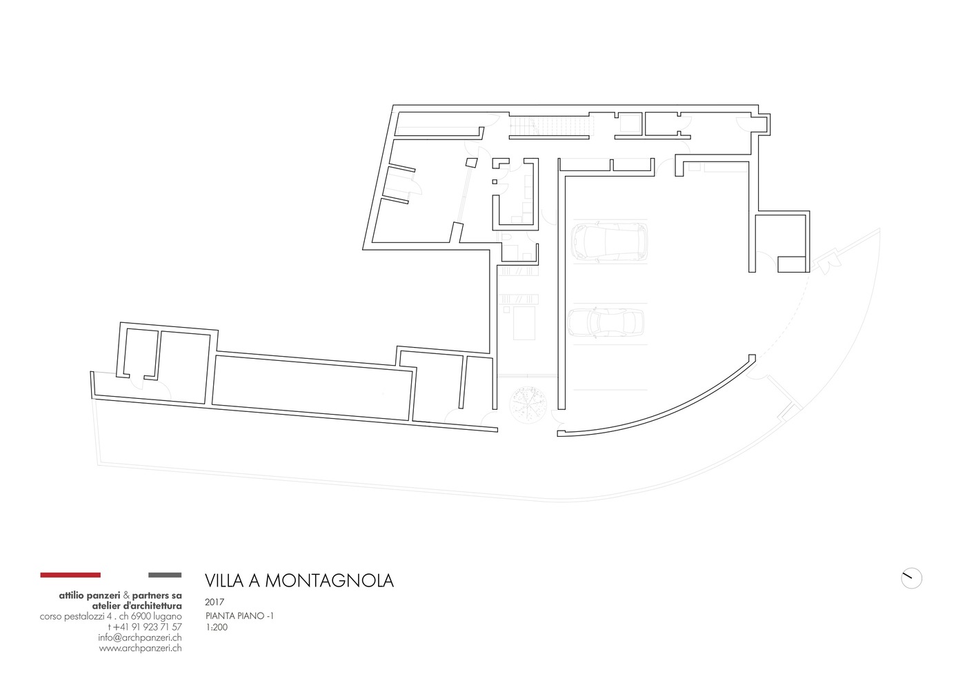瑞士卢加诺湖畔岩石别墅-67