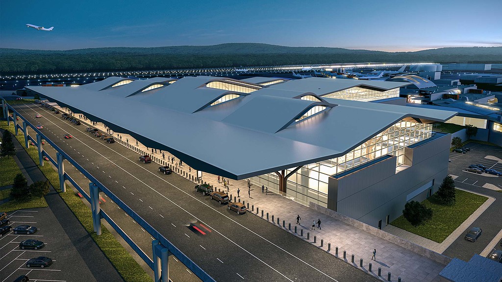 Pittsburgh 国际机场现代改造,呈现科技与自然的和谐融合-2