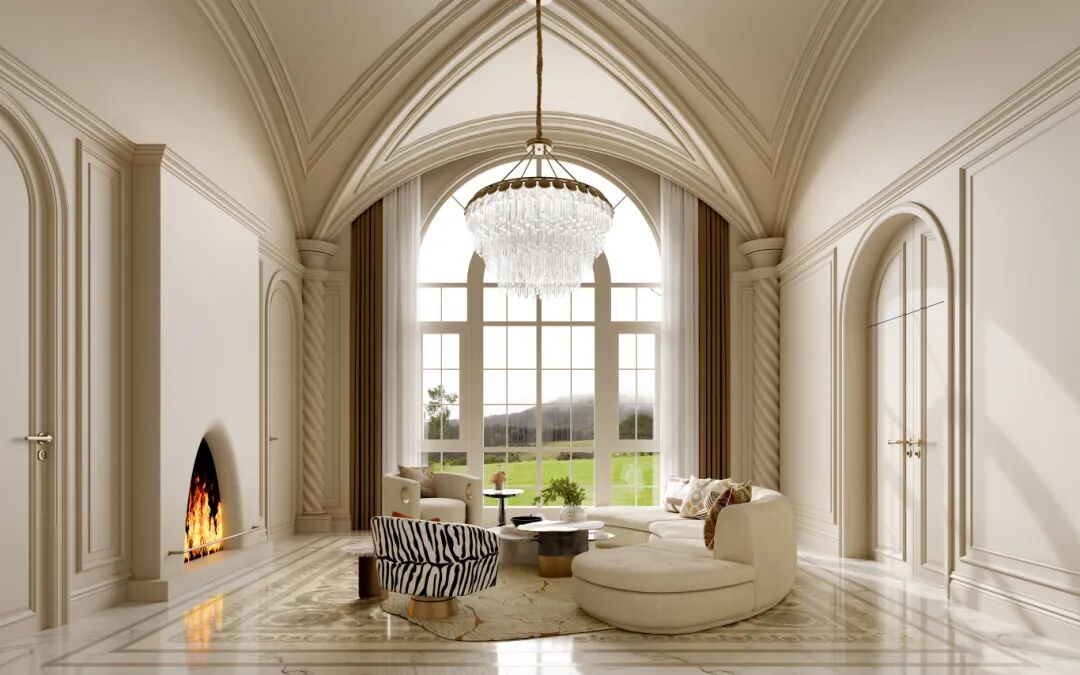 P.W.璞物设计丨时光凝萃的艺术·华章--纯净法式-59