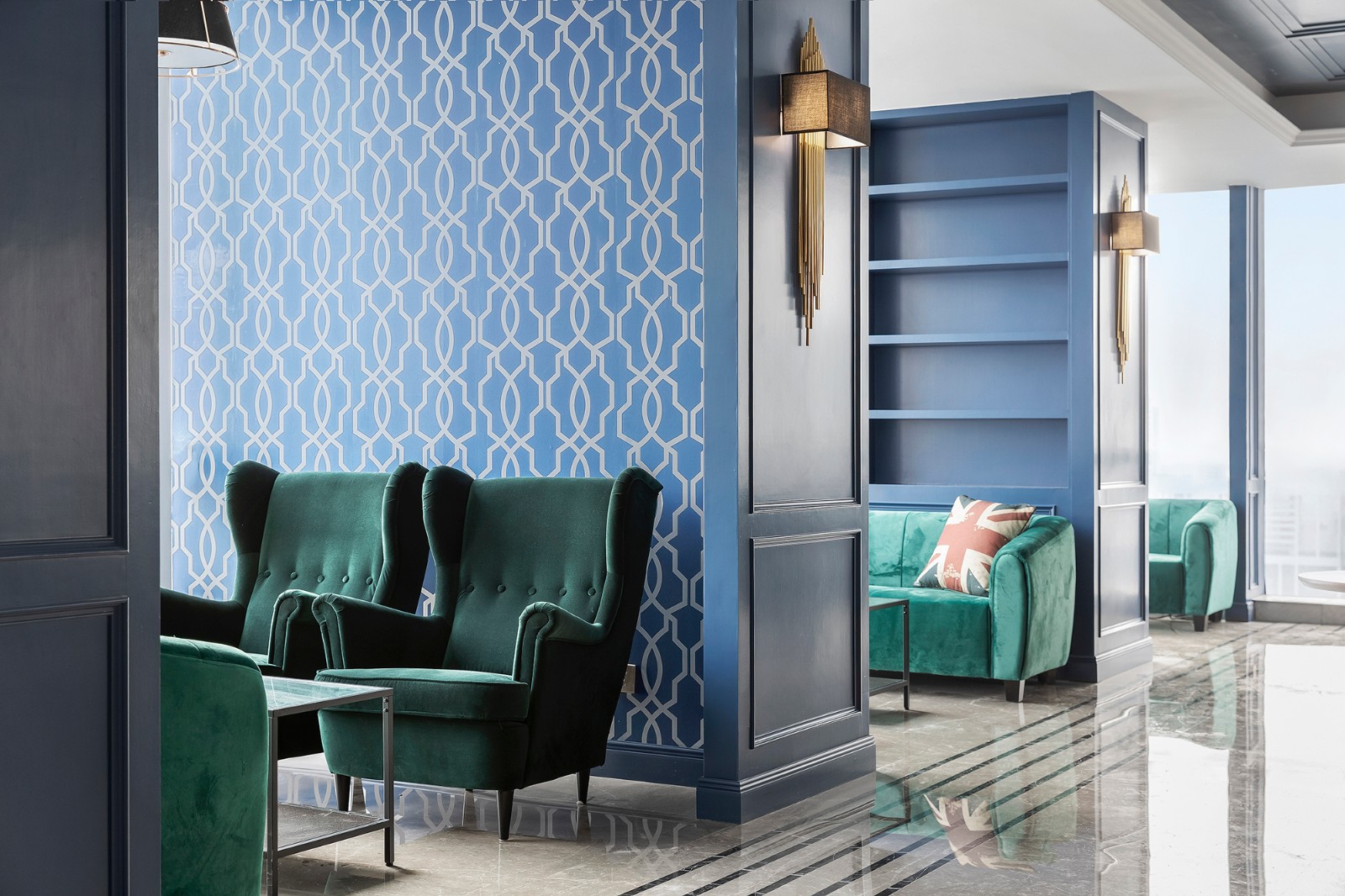 黄铜 复古蓝，营造现代精致空间  太合南方设计-20