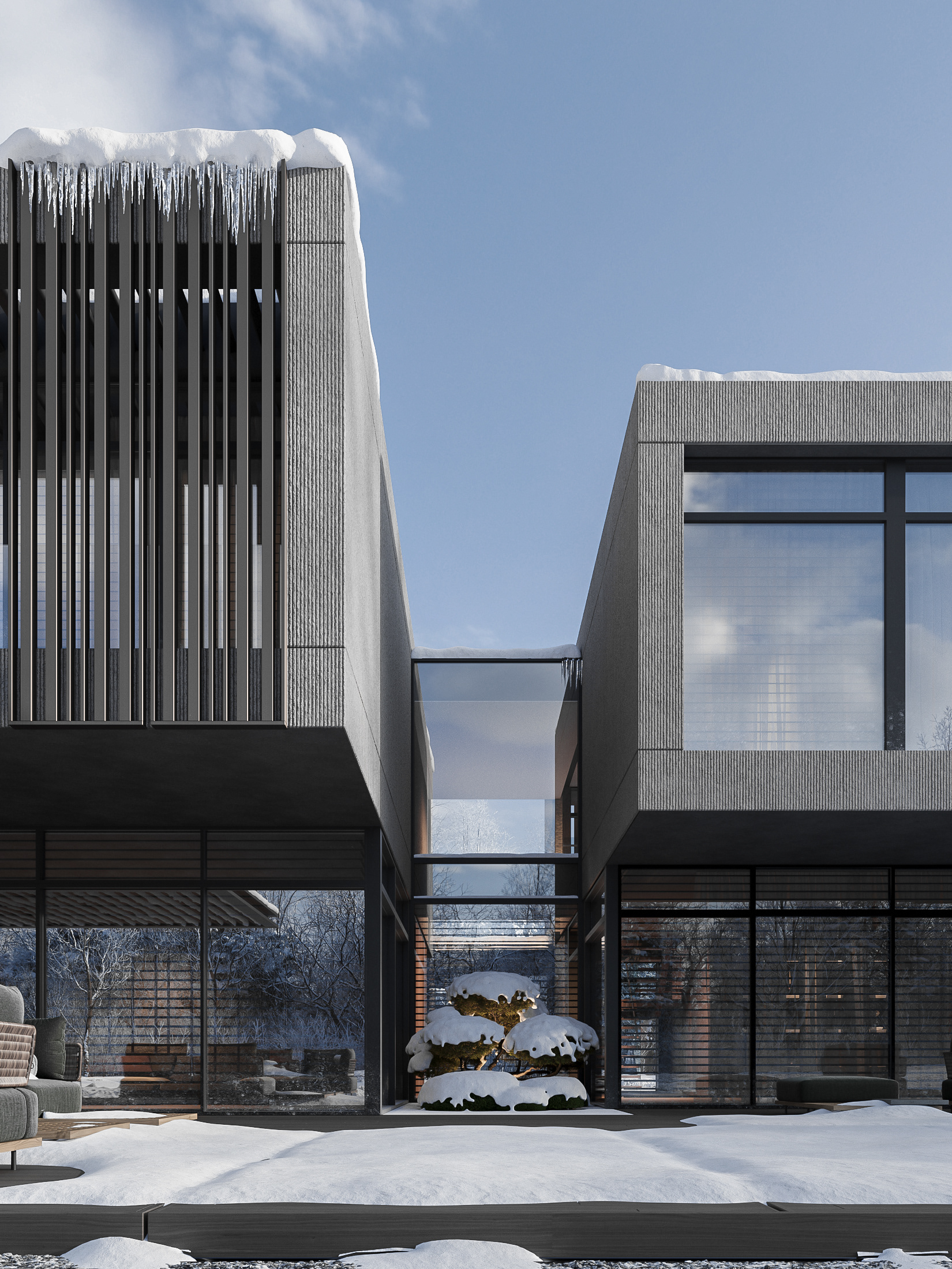 Silent winter 当代住宅丨Max Makarov-4