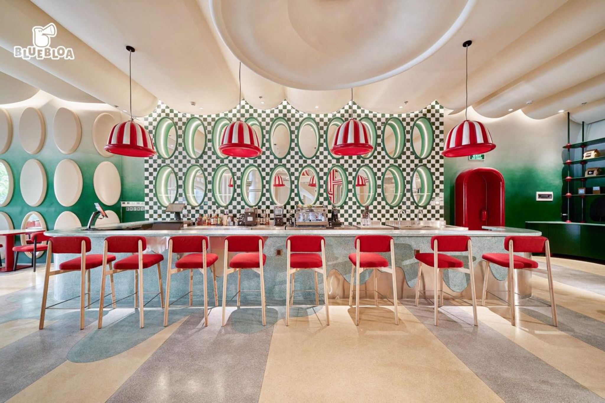 Review Thiết Kế Quán Cafe BLUE BLOA Coffee & Eatery-9