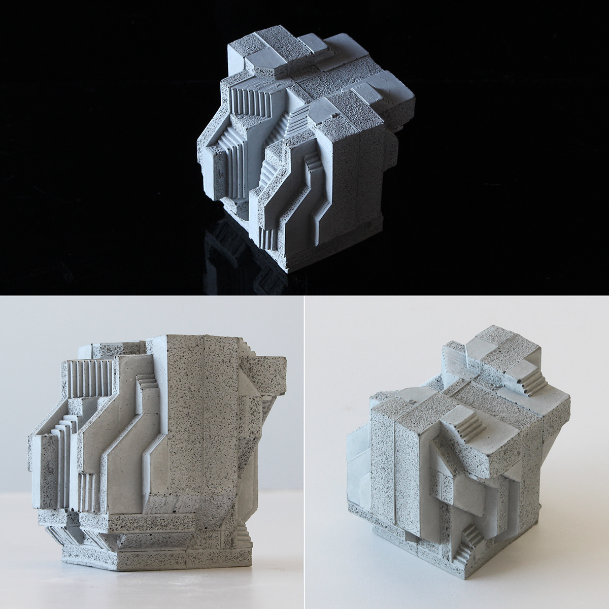 精致混凝土微缩建筑-23