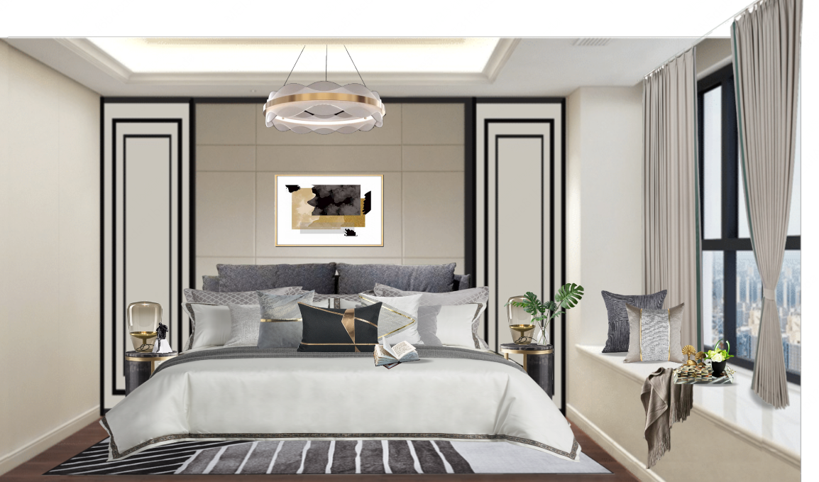 曲江大成四室两厅平层装修设计-35