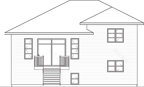 当代两层房屋设计方案 9535号计划-2