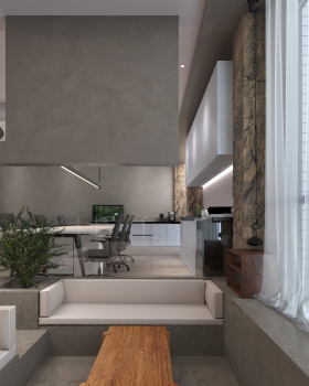 原服装厂大楼内办公室