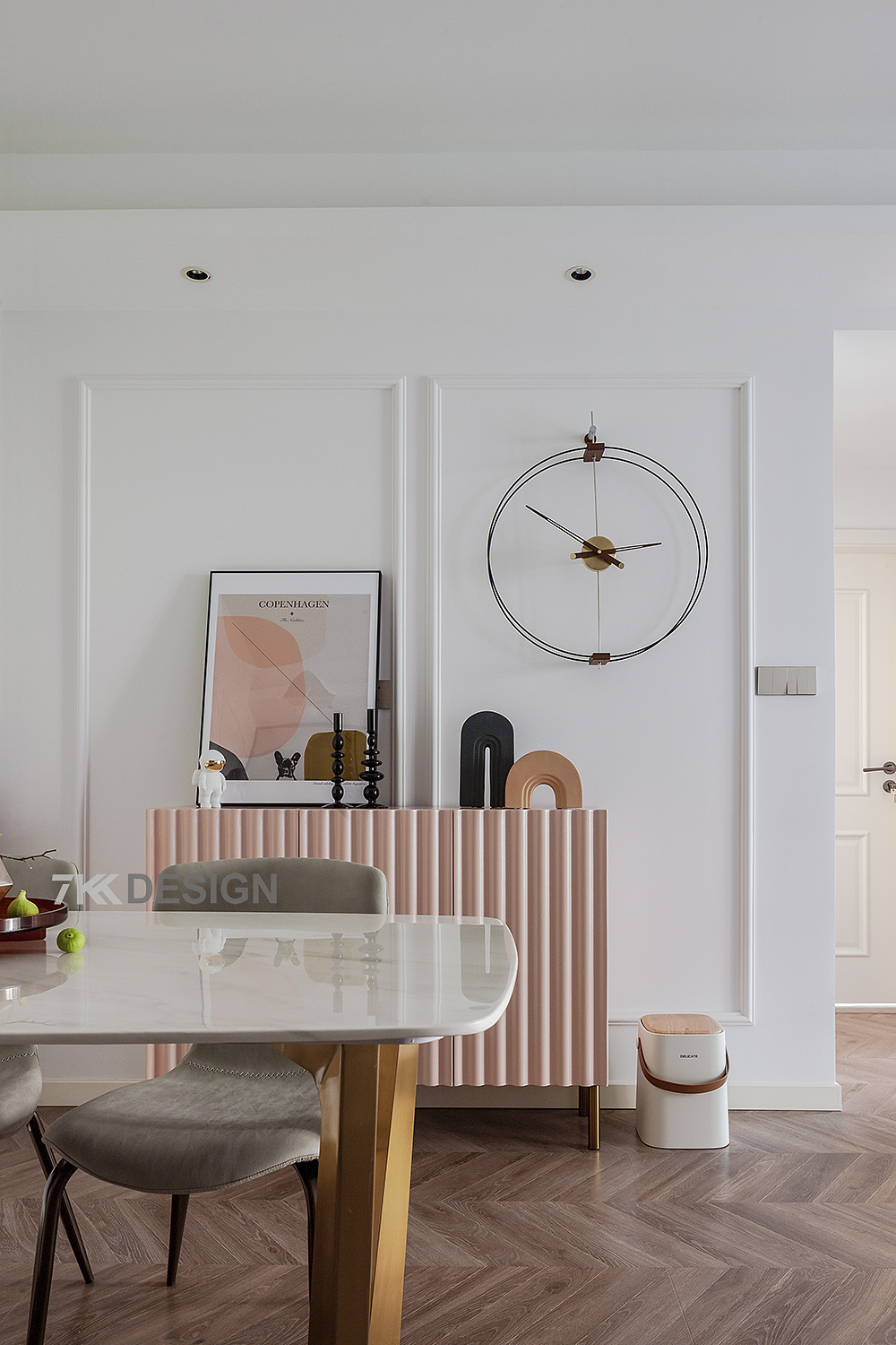 7kkdesign | 90㎡北欧风，轻奢优雅，甜美温馨，唤醒你的少女心-40