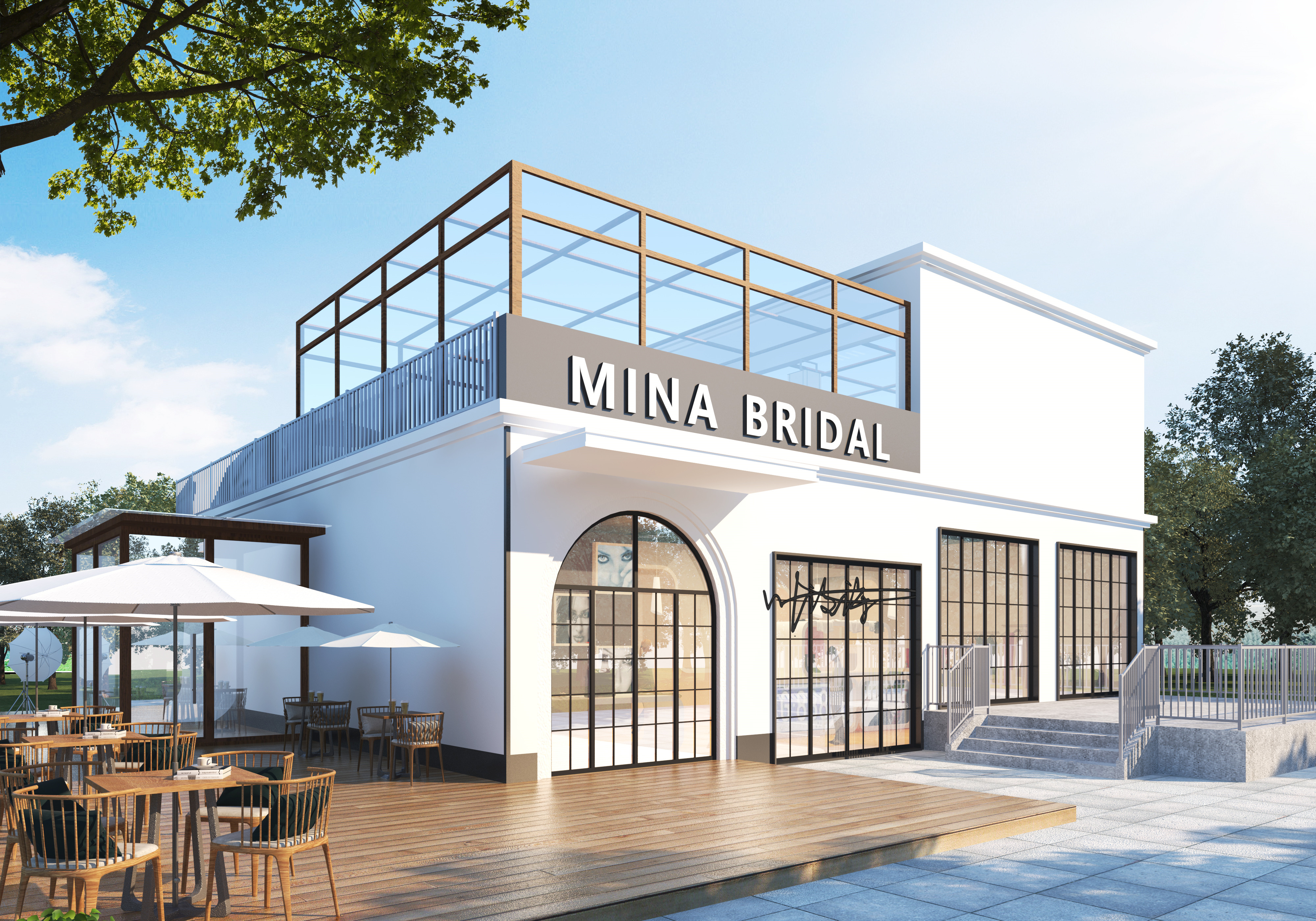 室外效果图 别墅外立面-9