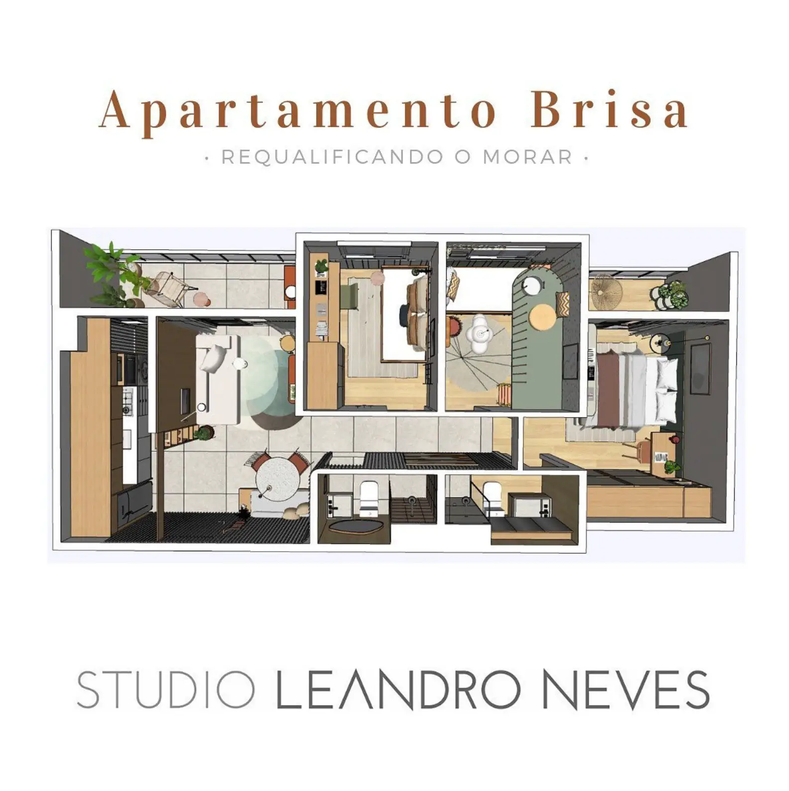 里约热内卢 55m2 三卧室公寓 | 小巧而精致的舒适之家-15