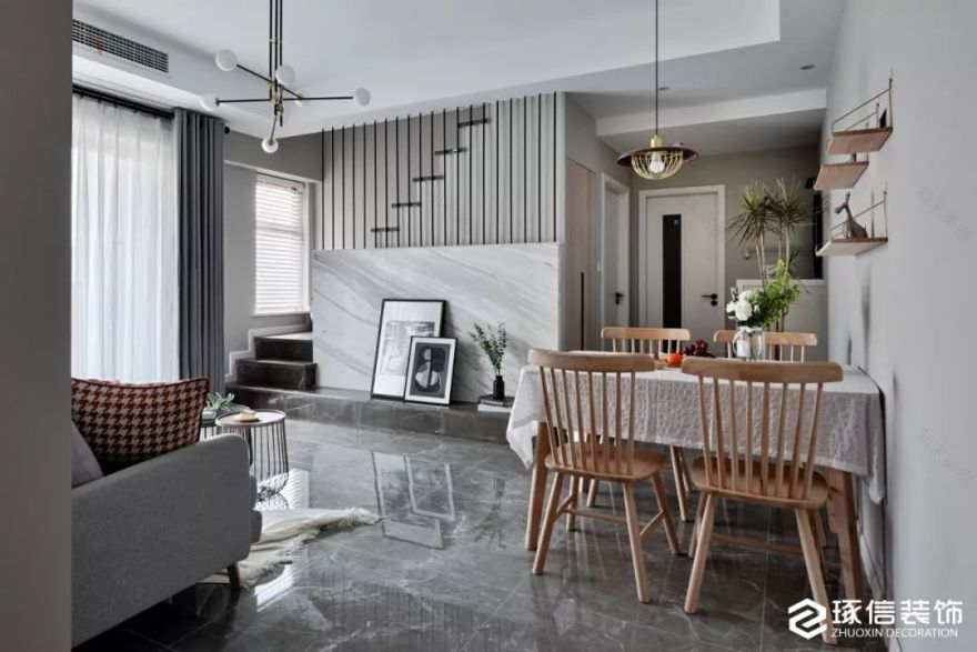 国盛园墅北区 87㎡北欧风家居设计,自然清新融入空间-57