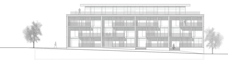 瑞士 Uzwil 多户住宅 | 极简工业风,灵活隔墙系统-53
