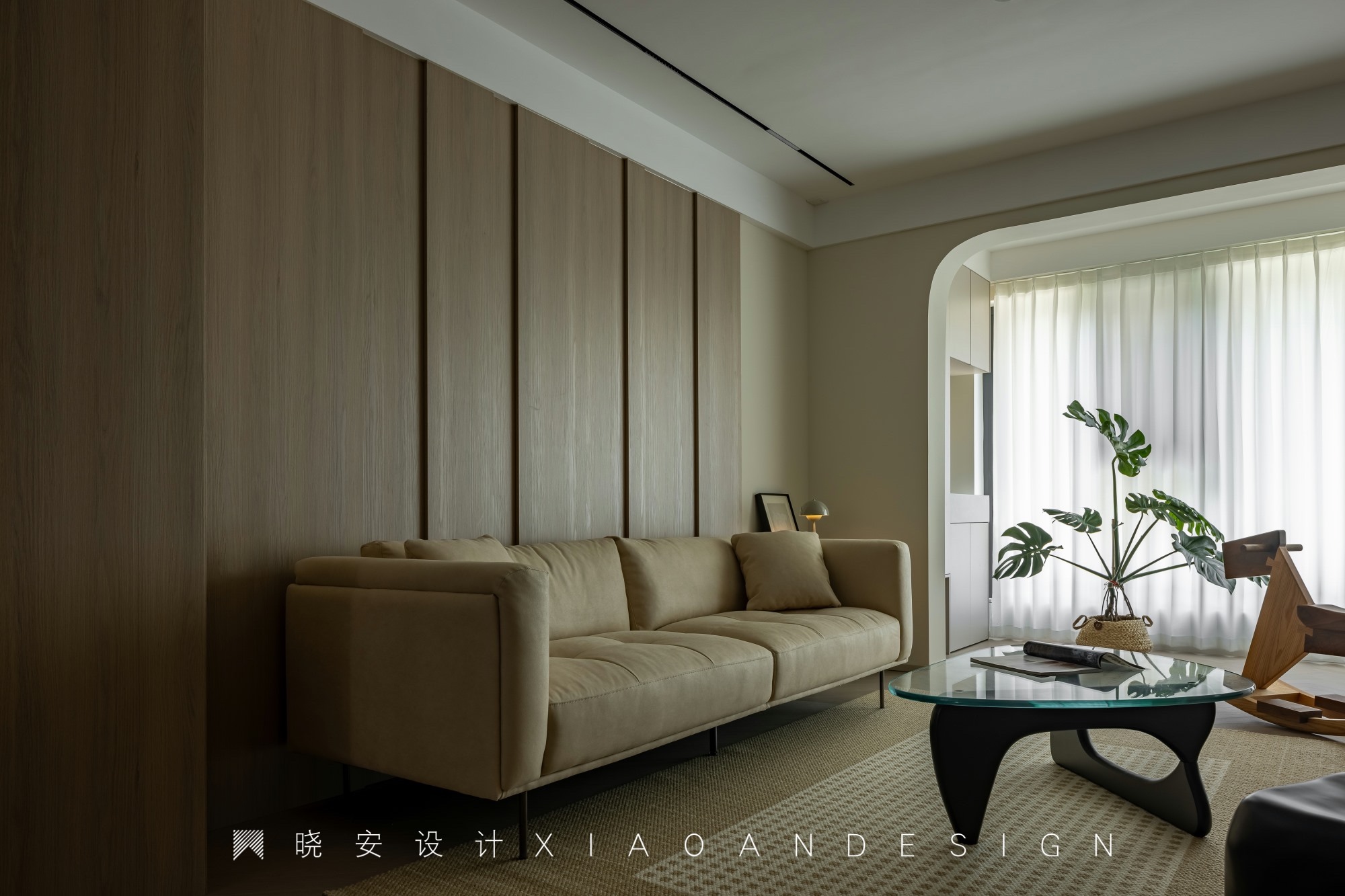 木元素+奶油质感的家丨晓安设计-6