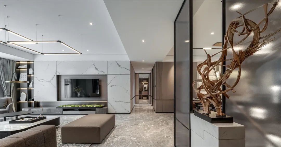 一然设计 | 金泰中央公园下叠样板间,生活美学的极致呈现-22
