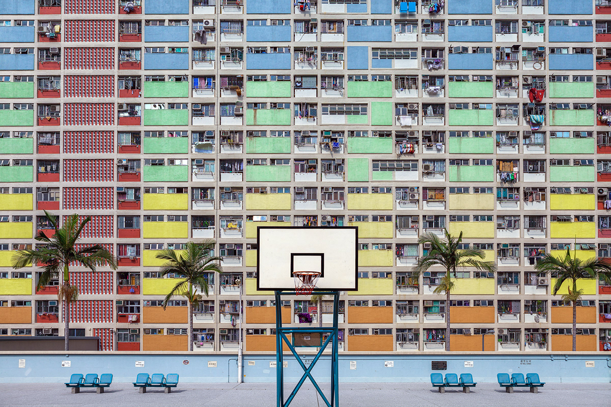 香港高楼公屋的密集城市环境与建筑-13