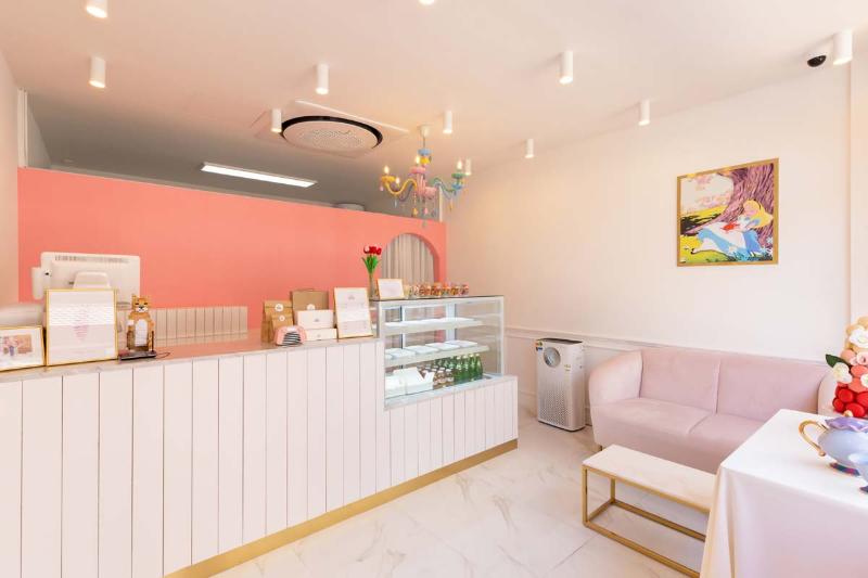 粉色氛围的 10 坪小户型装修设计-4