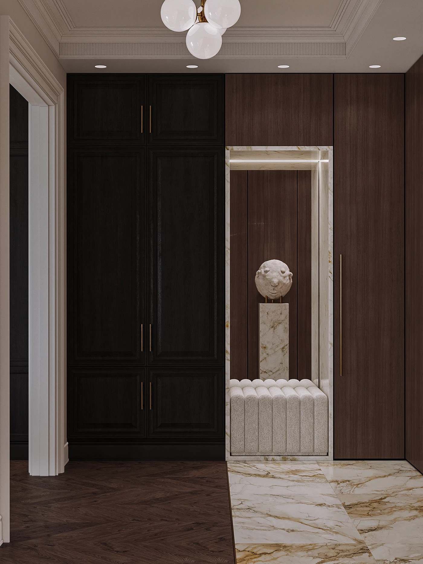 保加利亚 90 平欧式空间设计-5