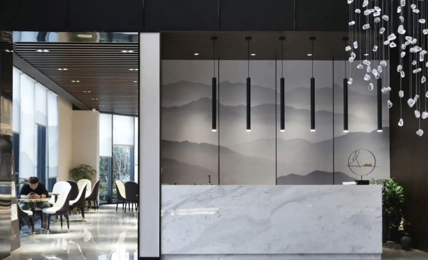 宝德熙园售楼处 | 高级灰++ 爵士白,自然优美意境的呈现-28