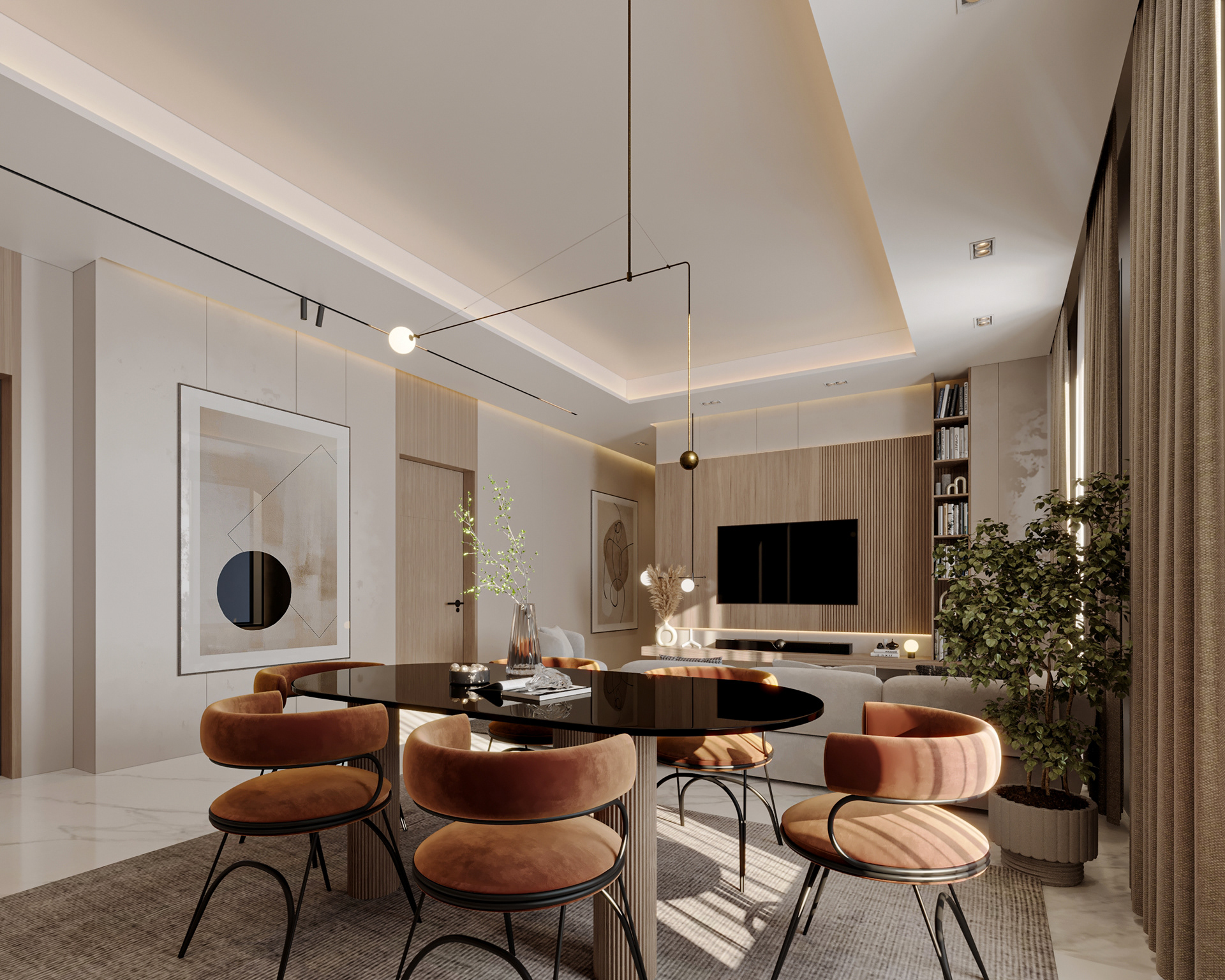 起居与用餐丨埃及开罗丨Moamen Amin-2